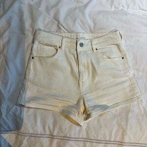 size 26 stretch high rise shorts from Pacsun